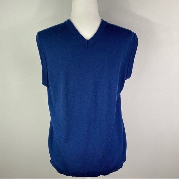 Bachrach 100% Merino Wool Sweater Vest, Medium, M - Picture 1 of 4